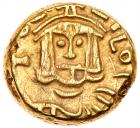 Theophilus, 829-842. Gold Semissis (3.52 b) minted at Syracuse VF