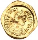 Justinian I. Gold Semissis (1.82 g), 527-565 About VF