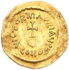 Maurice Tiberius. Gold Semissis (2.10 g), 582-602 About EF - 2