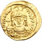 Maurice Tiberius. Gold Solidus (4.32 g), 582-602 VF