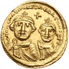 Heraclius. Gold Solidus (4.43 g), 610-641 Choice VF