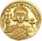 Justinian II. Gold Solidus (4.39 g), second reign, 705-711 Mint State - 2