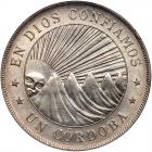 Nicaragua. Cordoba, 1912-H NGC AU55 - 2