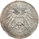 German States: Hesse-Darmstadt. 5 Marks, 1904 NGC Unc - 2