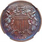 1864 2C. Sm Motto NGC MS66