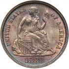 1888 Liberty Seated 10C NGC MS66