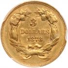 1878 $3 Gold PCGS AU55 - 2