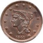 1841 N-7 R2 PCGS graded MS64 Brown, CAC Approved