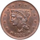 1842 N-7 R3 Large Date PCGS graded MS64 Brown, CAC Approved