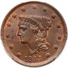 1843 N-9 R3 Petite Head, Small Letters Repunched 843 PCGS graded MS64 Brown, CAC