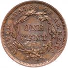 1843 N-10 R3 Petite Head, Small Letters PCGS graded MS64 Brown - 2