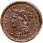 1846 N-6 R1 Small Date, Repunched 46 PCGS graded MS63 Brown, CAC Approved