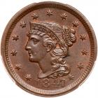 1847 N-3/33 R3 Repunched Date PCGS graded MS64 Brown