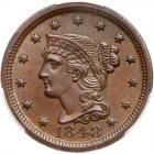 1848 N-10 R3 PCGS graded MS62 Brown, CAC Approved