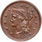 1848 N-23 R3 PCGS graded MS64 Brown, CAC Approved