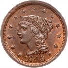 1848 N-28 R1 PCGS graded MS65 Brown