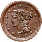 1849 N-12 R1 PCGS graded MS64 Brown, CAC Approved