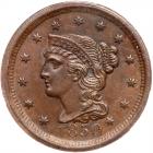 1850 N-1 R2 PCGS graded MS63 Brown, CAC Approved