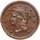 1850 N-18 R3 PCGS graded MS64 Brown