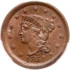 1851 N-20/28 R3 Both 1's Repunched PCGS graded MS64 Brown, CAC Approved