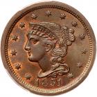 1851 N-38 R1 PCGS graded MS65 Red & Brown