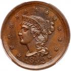 1852 N-1 R1 Repunched 1 PCGS graded MS64+ Brown