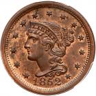 1852 N-17 R1 Repunched 1 PCGS graded MS64 Red & Brown