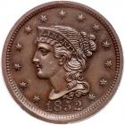 1852 N-20 R4 PCGS graded MS64 Brown