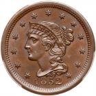 1852 N-21 R4 PCGS graded MS64 Brown, CAC Approved