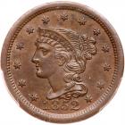 1852 N-21 R4 PCGS graded MS64 Brown, CAC Approved