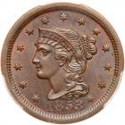 1853 N-2 R3 PCGS graded MS65 Brown, CAC Approved