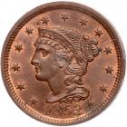 1853 N-8 R3 PCGS graded MS65 Red & Brown, CAC Approved