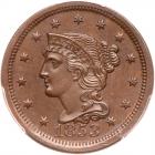 1853 N-15 R2 Repunched 5 PCGS graded MS64 Brown, CAC Approved