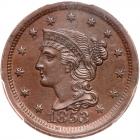 1853 N-17 R1 Repunched 1 PCGS graded MS63 Brown