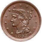 1853 N-21 R4 PCGS graded MS66 Brown, CAC Approved