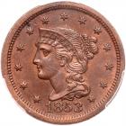 1853 N-24 R2 PCGS graded MS63 Brown