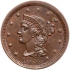 1854 N-4 R2 Repunched 4 PCGS graded MS65 Brown