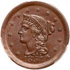 1854 N-9 R2 PCGS graded MS65 Brown, CAC Approved