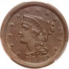 1854 N-21 R2 Repunched 185 PCGS graded MS63 Brown