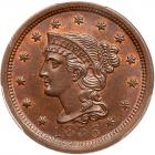 1856 N-7 R2 Upright 5 PCGS graded MS65 Red & Brown