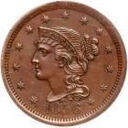 1856 N-9 R3 Upright 5 PCGS graded MS63 Brown