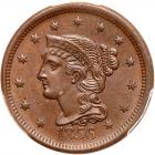 1856 N-14 R1 Italic 5 PCGS graded MS63 Brown, CAC Approved