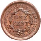 1857 N-1 R1 Large Date PCGS graded MS64 Red & Brown, CAC Approved - 2