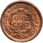 1857 N-4 R1 Small Date PCGS graded MS64 Red & Brown, CAC Approved - 2