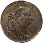 1798 S-179 R2 Small 8, Style II Hair PCGS graded MS64 Brown