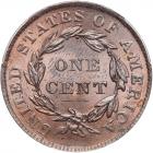 1837 N-13 R2 Plain Hair Cord PCGS graded MS64 Red & Brown - 2