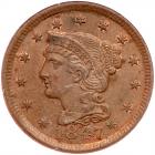 1847 N-3 R3 Repunched Date PCGS graded MS63 Brown