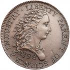 1792 Birch Cent Electrotype Copy EF45