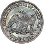 1846 Liberty Seated 50C. Tall Date - 2