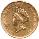 1855 $1 Gold Indian PCGS AU55